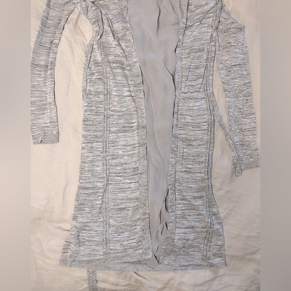 GUESS Chiffon Soft Gray Summer Duster Sweater XXS - Picture 5 of 14